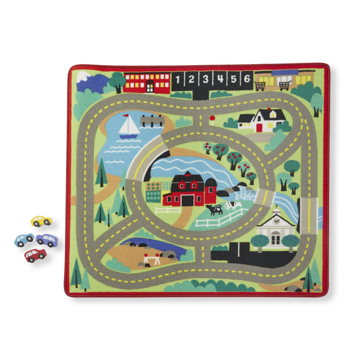 Melissa & Doug Round the Town Road Playmat & Reviews Wayfair Canada